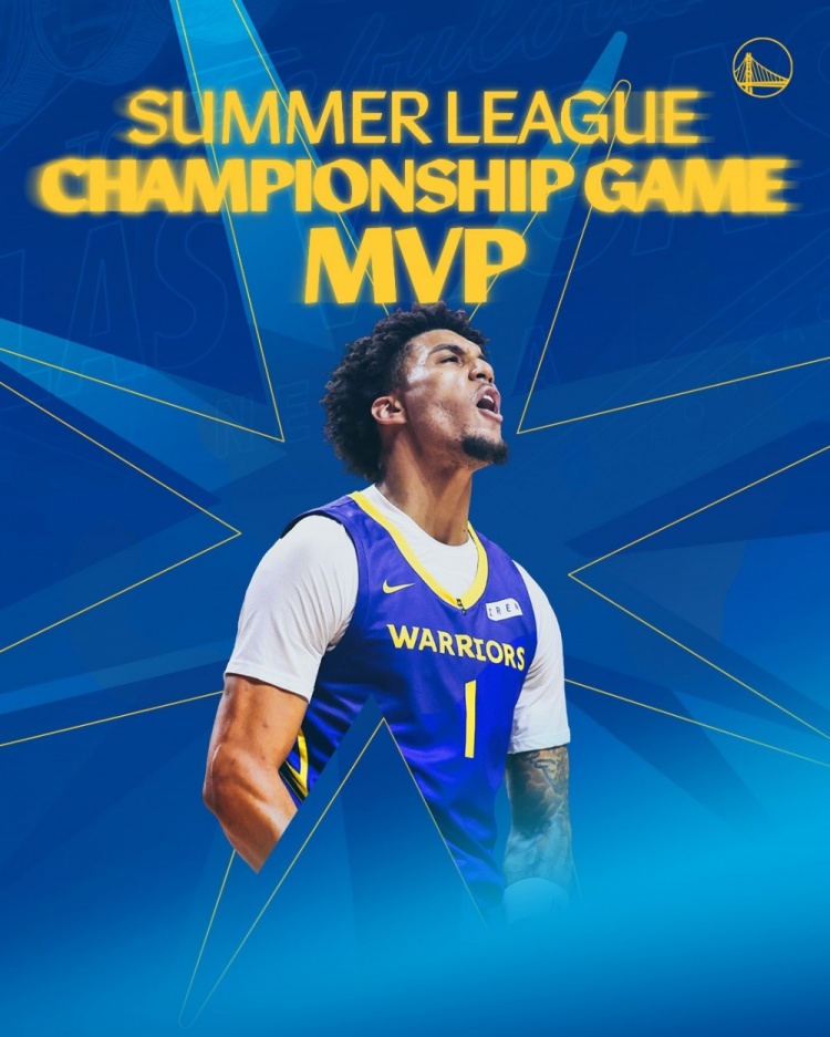 夏季联赛MVP:伦德伯格21+10,勇士94-90力克公牛夺冠