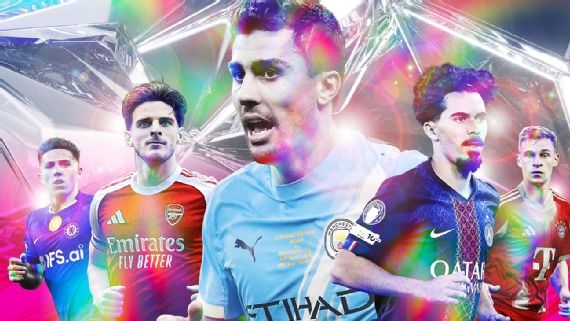 ESPN百大后腰/中前卫:维蒂尼亚力压赖斯罗德里居首 ESPN百大后腰/中前卫:维蒂尼亚力压赖斯罗德里居首