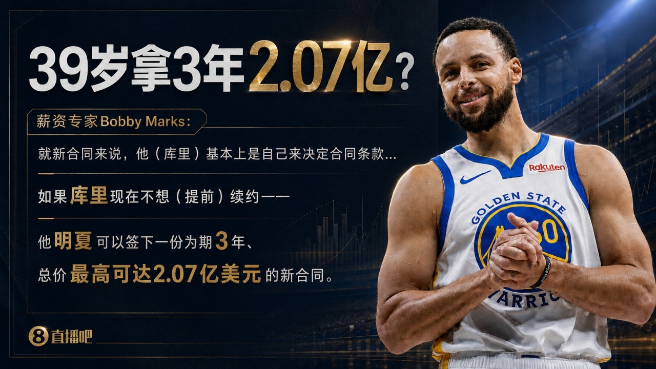 两难！库里如立刻顶薪续约勇士明夏将难引援！等一赛季又怕受伤